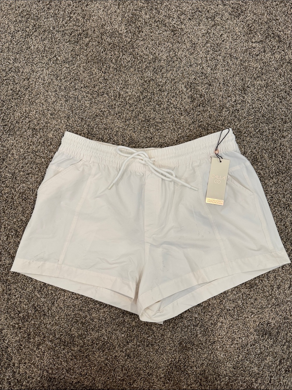 NWT Calia Utility HR Swim Collection Boardshort, Pure White, Large